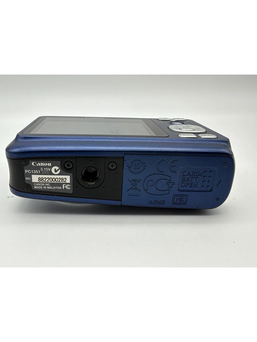 Canon‎ PowerShot A480 10MP Digital Camera Blue 3.3x Zoom Lens Error Parts Repair